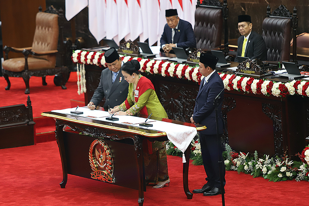 Sidang Paripurna Pembukaan Masa Persidangan I DPR Tahun Sidang 2025-2026. (BeritaNasional/Elvis Sendouw)