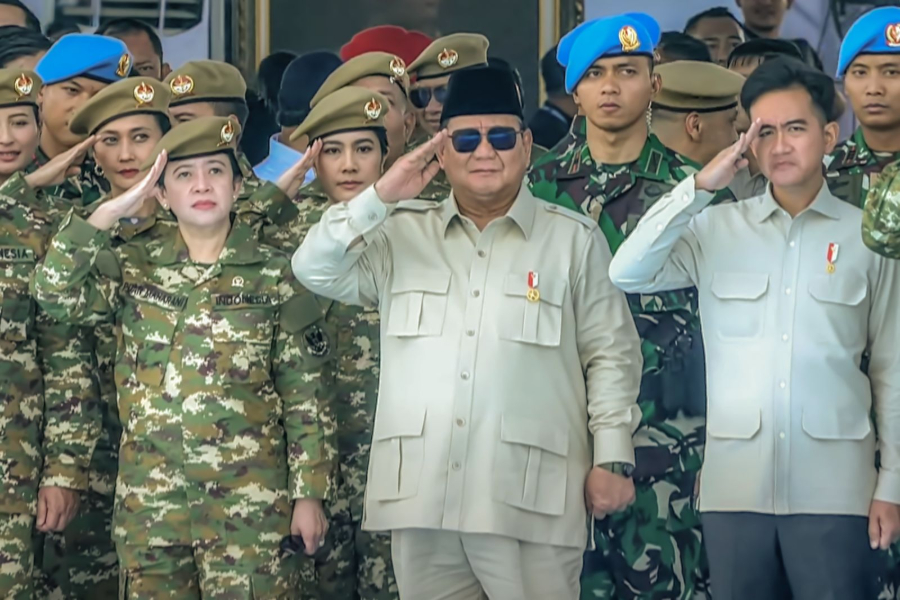 Presiden Prabowo Tekankan Pemimpin TNI Harus Turun Langsung Pimpin Pasukan Gelar Pasukan Operasional dan Kehormatan Militer tahun 2025. (Foto/doc. Setkab)