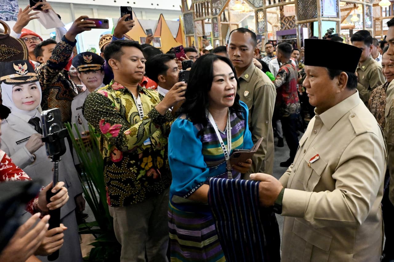 Presiden Prabowo saat membuka APKASI Otonomi Expo 2025 di ICE BSD, Tangerang, Kamis, 28 Agustus 2025. (Foto: Cahyo - Biro Pers Sekretariat Presiden)