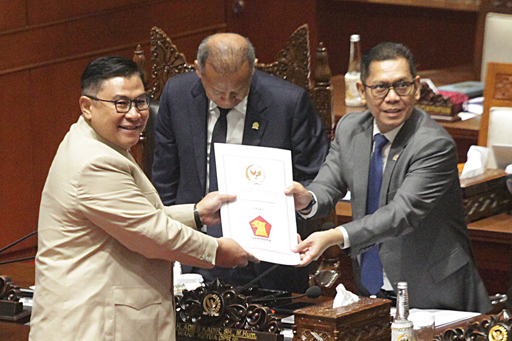 Rapat Paripurna DPR Masa Persidangan I Tahun Sidang 2025-2026 . (BeritaNasional/Elvis Sendouw)