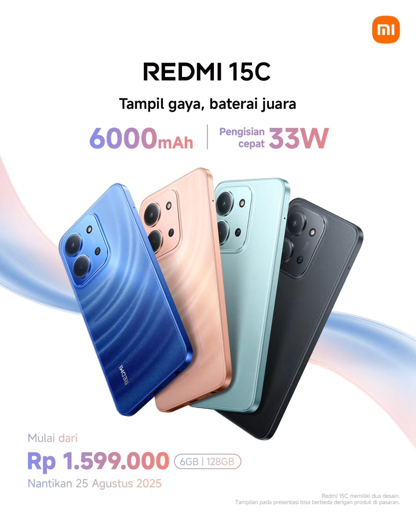 Redmi 15C. (Foto/Facebook Xiaomi Indonesia)