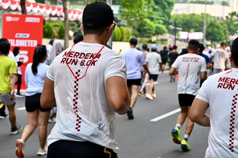 Suasana Merdeka Run 8.0K. (Foto/Cahyo - Biro Pers Sekretariat Presiden)