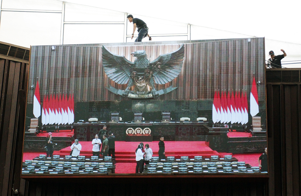 Ruang tempat sidang tahunan. (BeritaNasional/Elvis)