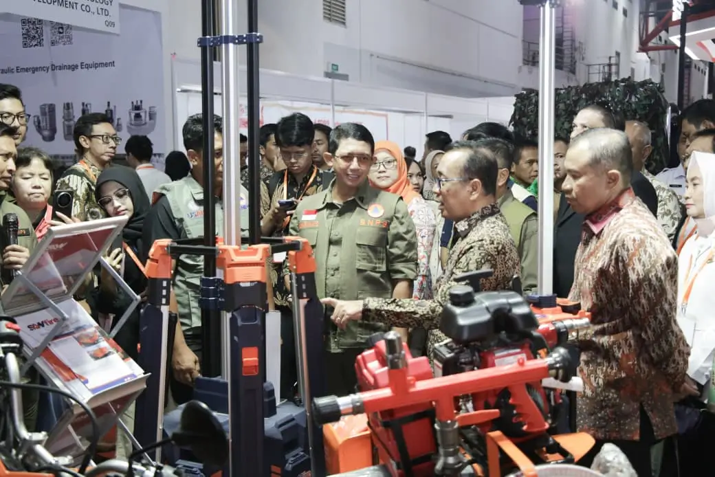 Sejumlah peralatan kebencanaan yang ditampilkan oleh BNPB pada Pameran EDRR. (Foto/BNPB)