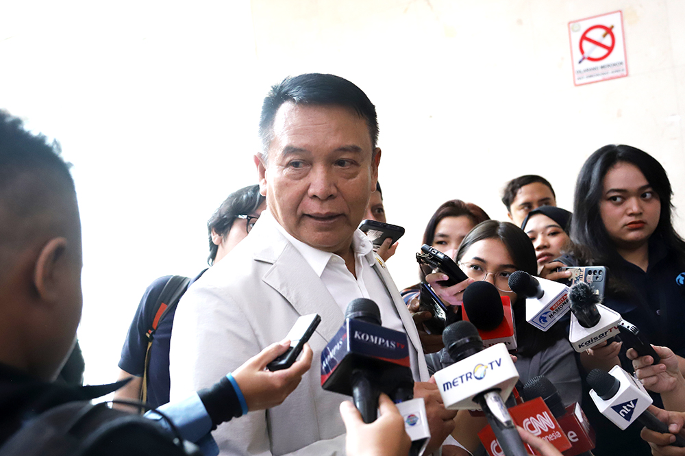 Anggota Komisi I DPR RI TB Hasanuddin. (BeritaNasional/Elvis Sendouw)