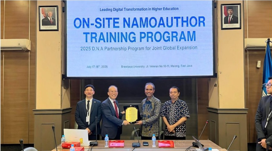 Universitas Brawijaya dan Arasoft Korea: Transformasi Digital Pembelajaran melalui eBook Interaktif EPUP 3.0 Universitas Brawijaya dengan Arasoft Korea Selatan gelar pelatihan pembuaran buku digital. (BeritaNasional/istimewa)
