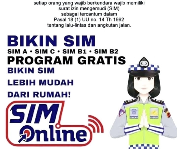 Viral SIM Gratis Bisa Dibuat dari Rumah. (Foto/istimewa)
