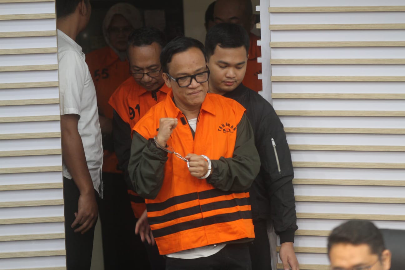 Wakil Menteri Ketenagakerjaan (Wamenaker) Immanuel Ebenezer atau Noel jadi tersangka. (BeritaNasional/Oke Atmaja)