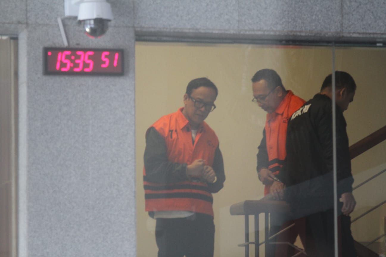 Wakil Menteri Ketenagakerjaan (Wamenaker) Immanuel Ebenezer atau Noel jadi tersangka. (BeritaNasional/Oke Atmaja)