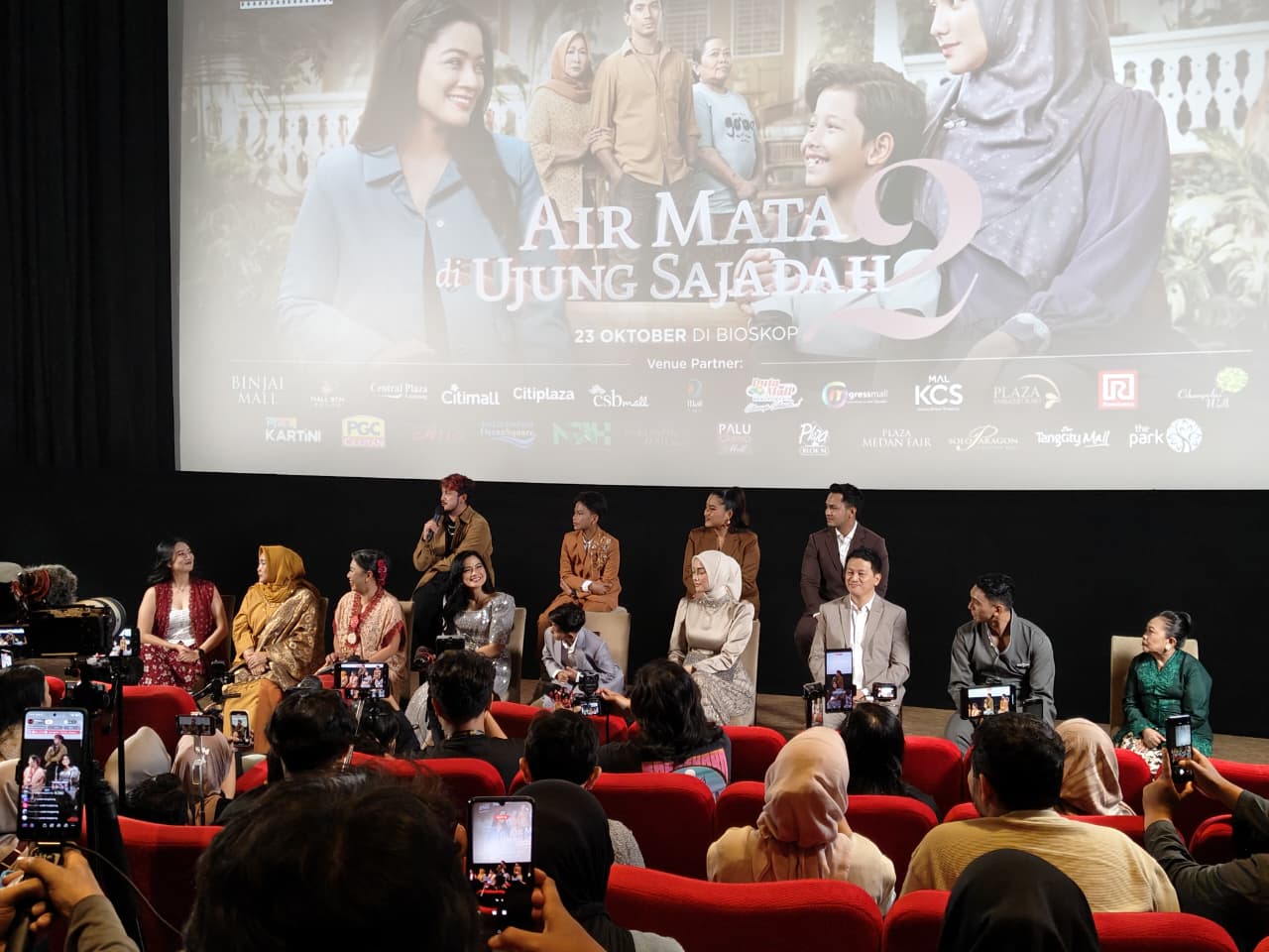 Gala premiere dan press conference AMDUS 2 yang berlangsung di Plaza Senayan XX, Jumat (26/9/2025). (BeritaNasional/Bagas)