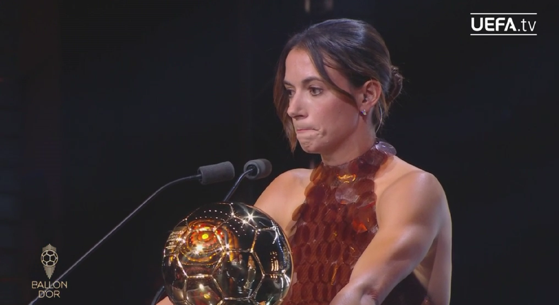 Aitana Bonmatí Sabet Ballon d'Or Wanita 2025. (Foto/uefa)