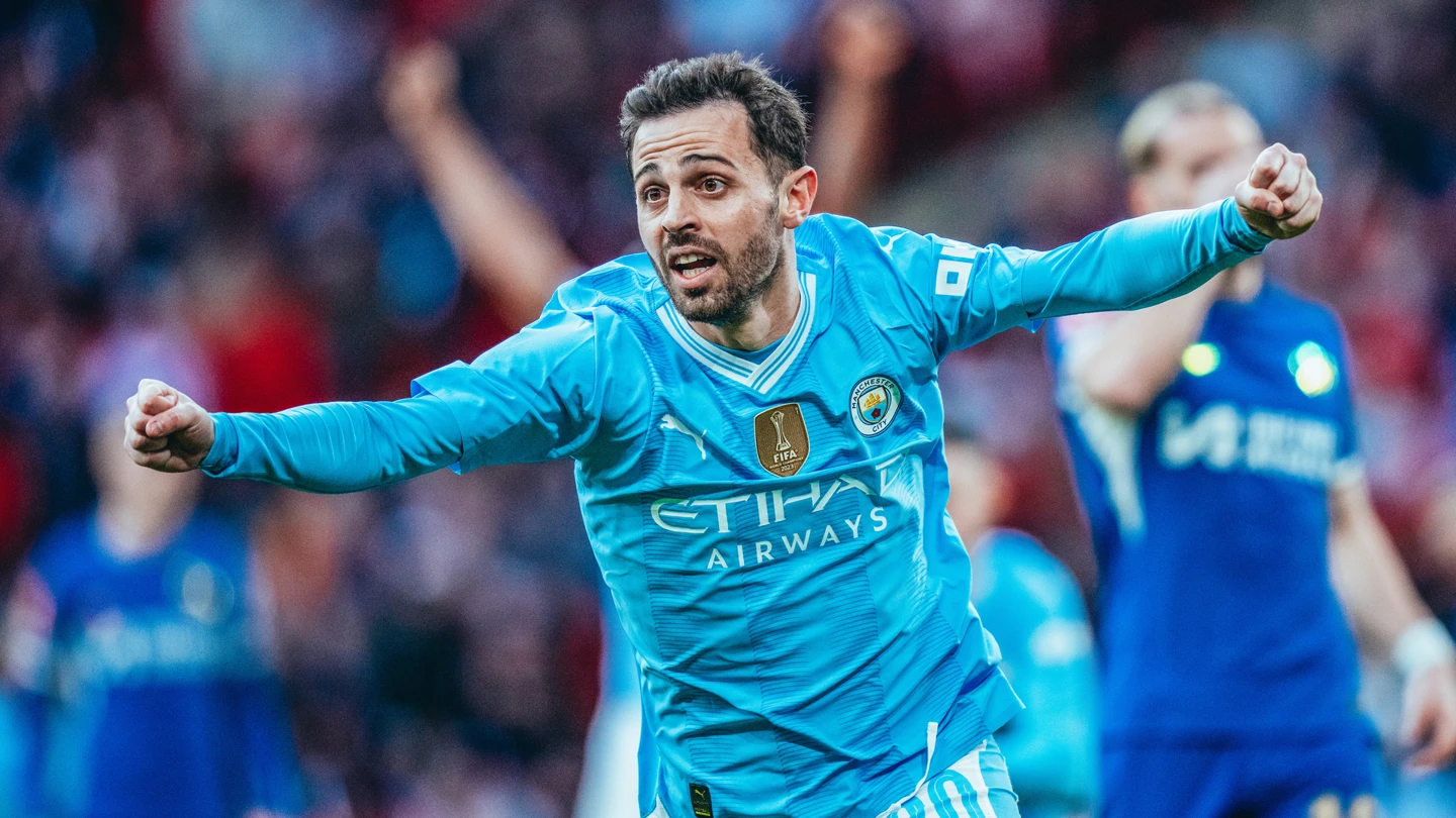 Pemain Man City Bernardo Silva. (Foto/mancity.com)