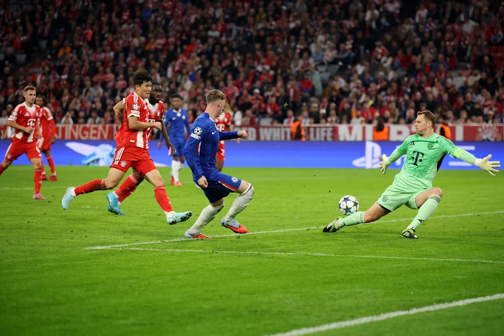 Bomber Chelsea Cole Palmer saat mencetak gol ke gawang Bayern Munchen. (Foto/chelseafc.com)