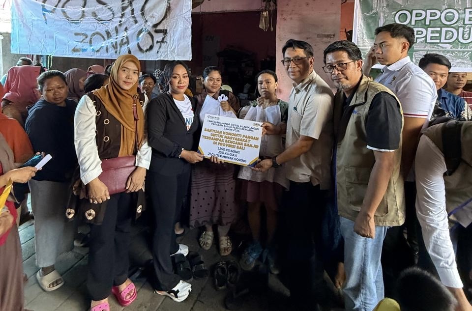 BULOG Salurkan Bantuan Tanggap Darurat dan Dirikan Posko Bencana untuk Korban Banjir di Bali. (Foto/Bulog)