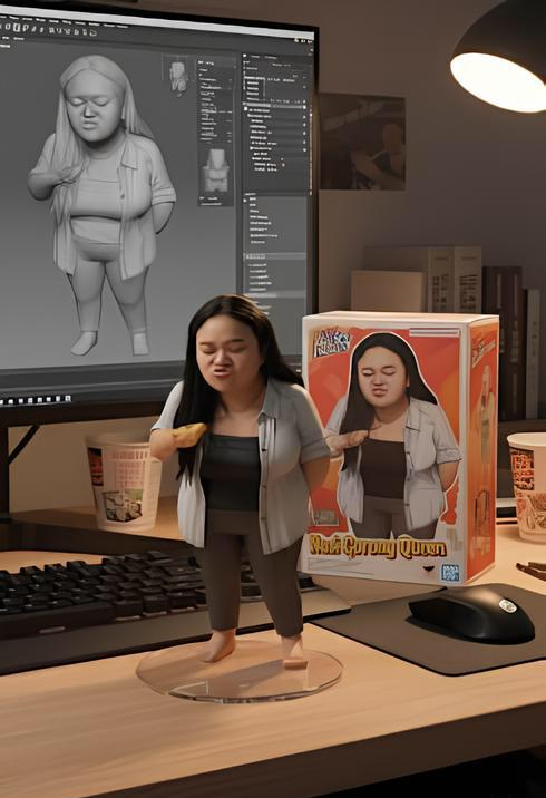 Ilustrasi mengubah foto jadi miniatur action figur di Google Gemini AI. (BeritaNasional/Satria)