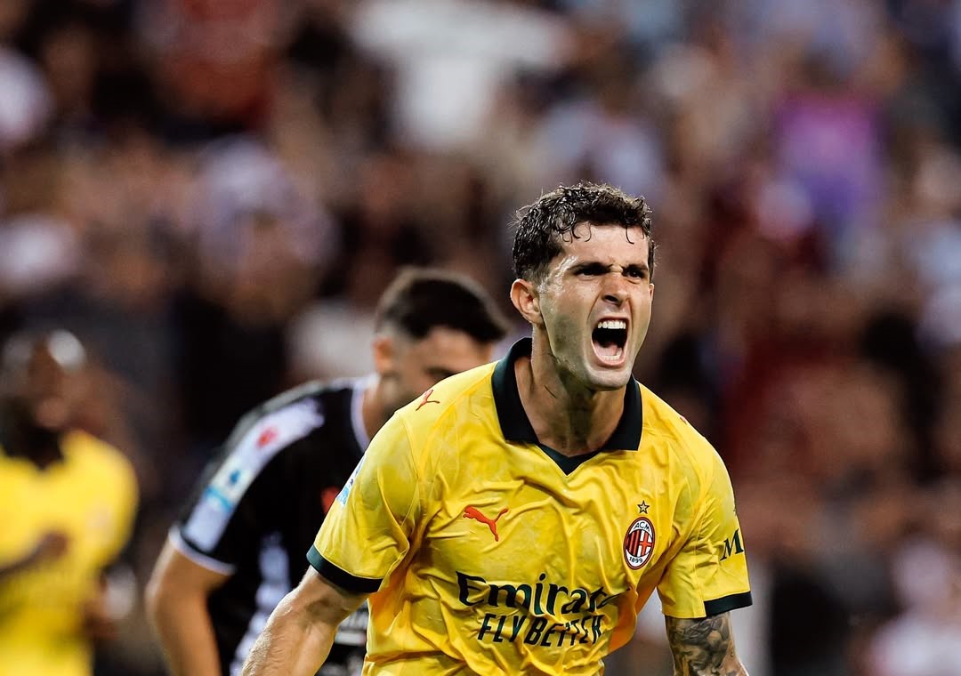 Hasil Laga Serie A Semalam: Juventus Tertahan, AC Milan Pesta Gol, Bologna Menang Dramatis Pemain AC Milan Christian Pulisic. (Foto/Instagram AC Milan)