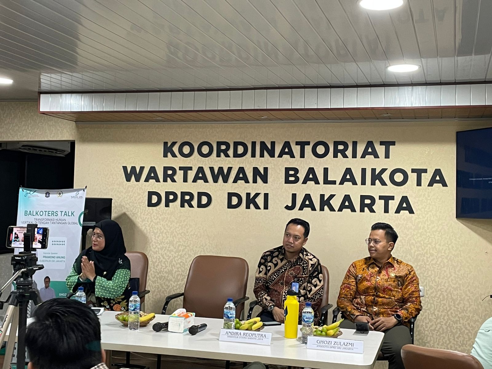 Diskusi Balkoters Talk bersama Perumda Sarana Jaya dan DPRKP Jakarta. (BeritaNasional/Lydia)