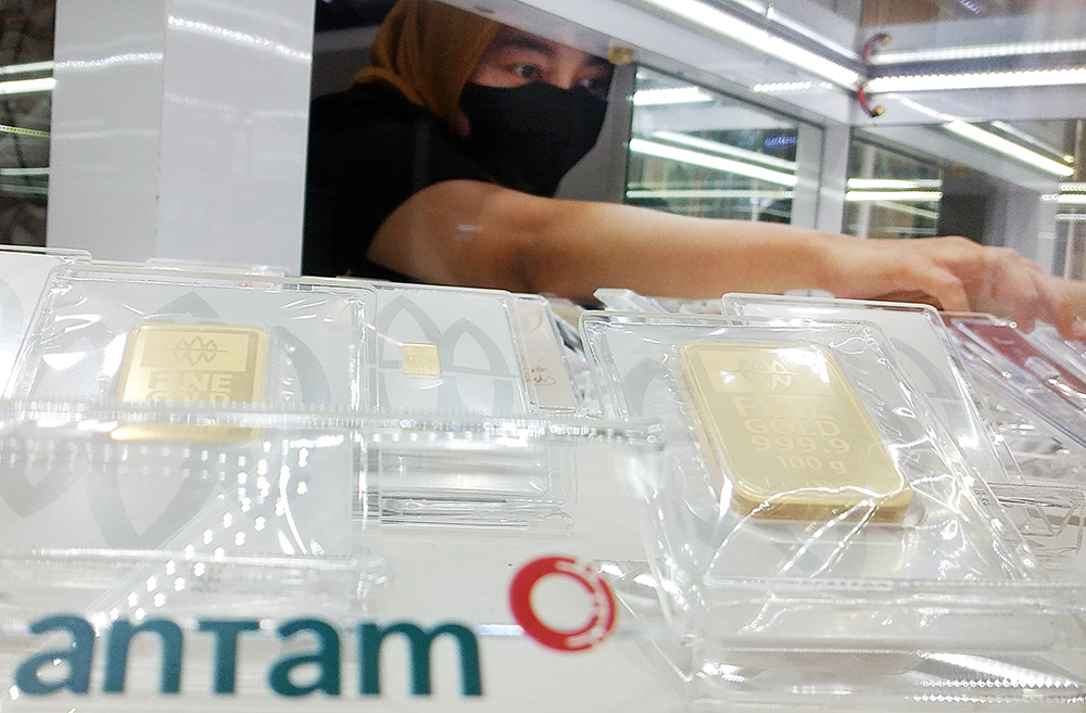 Simak Update Harga Emas Hari Ini Senin, Lihat Selengkapnya! Emas Antam. (BeritaNasional/Elvis Sendouw)