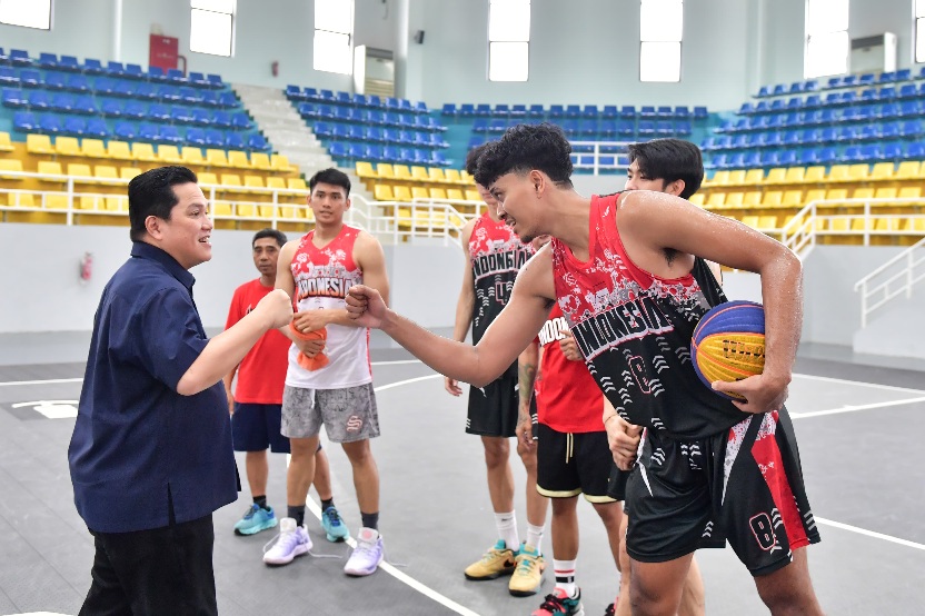 Erick Thohir Tekankan Mental Juara dan Fighting Spirit pada Atlet Muda Indonesia. (Foto/Kemenpora)