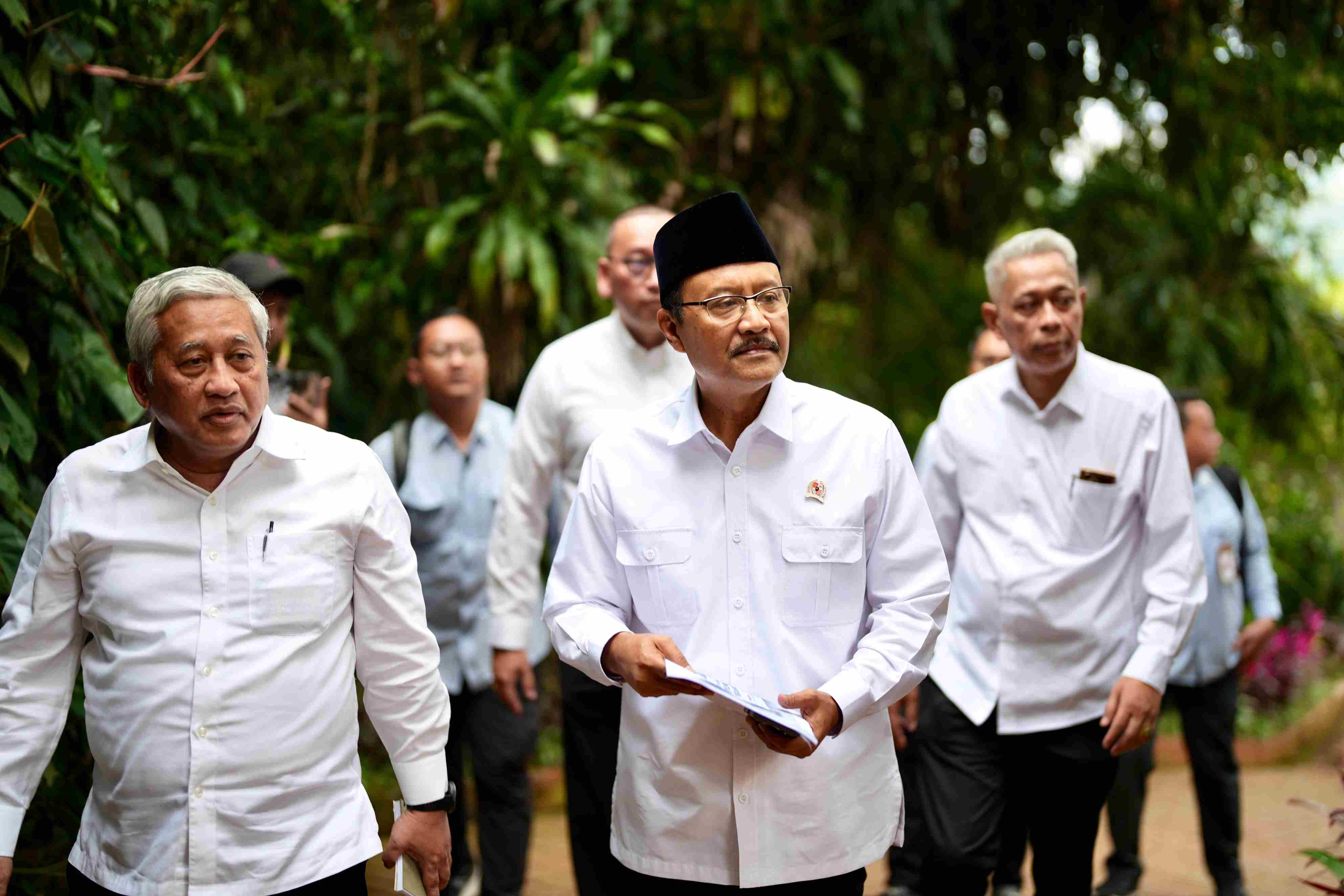 Gus Ipul Laporkan Perkembangan Sekolah Rakyat ke Presiden Prabowo. (Foto/Kemensos)