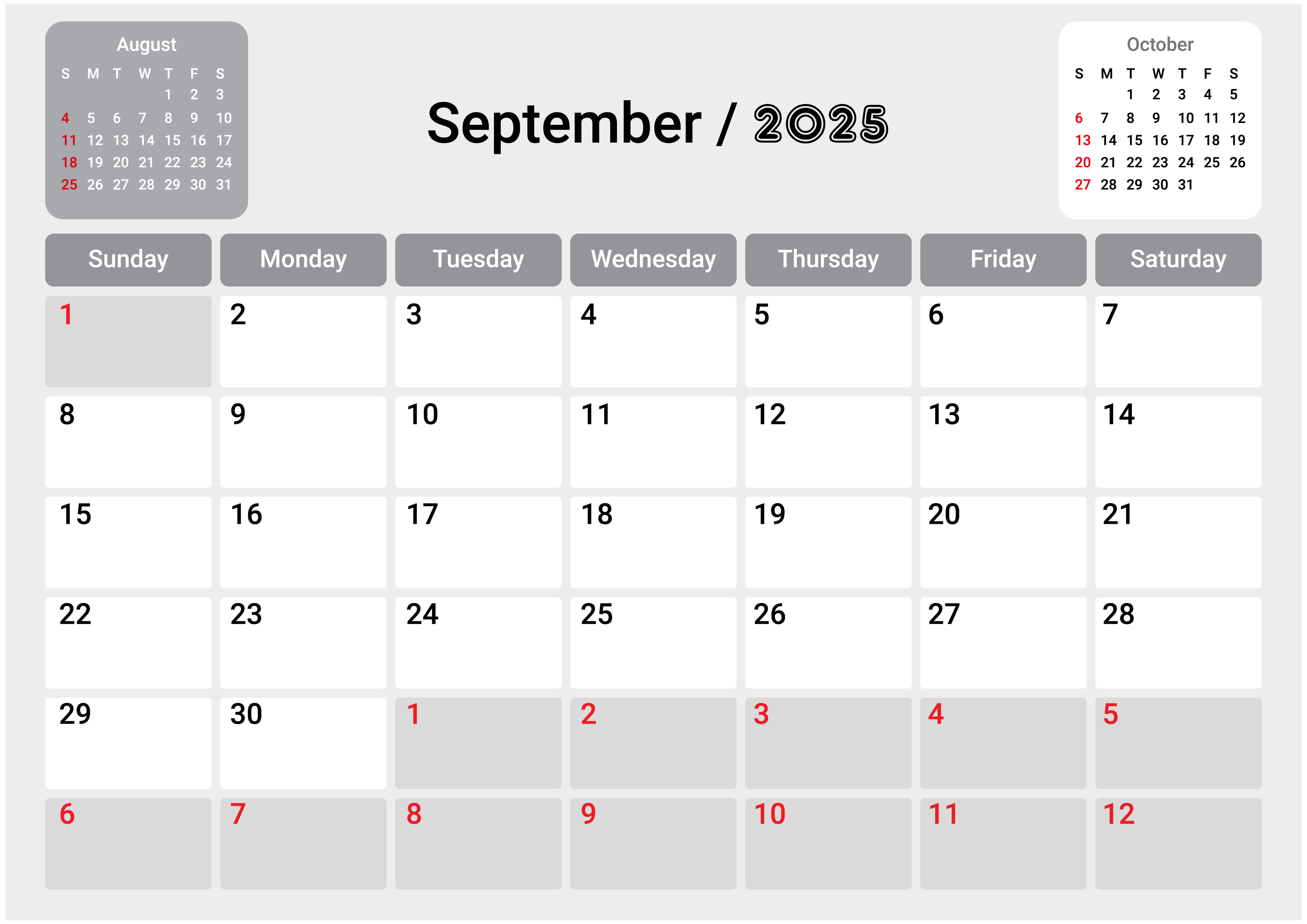 Ilustrasi Kalender September. (Foto/freepik)