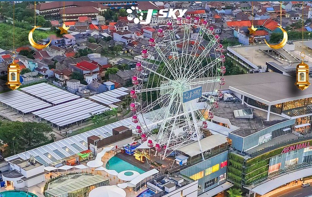 J-Sky Ferris Wheel, Wahana Ikonik dengan Panorama Kota Jakarta. (Foto/instagram J-Sky Ferris Wheel)
