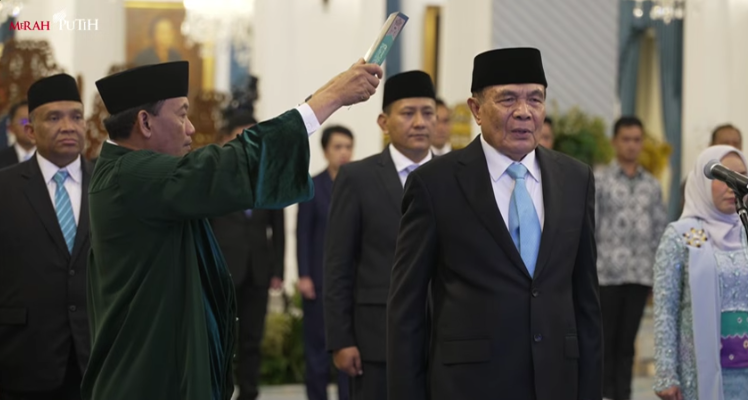 Djamari Chaniago,  Menteri Koordinator Bidang Politik dan Keamanan. (Foto/Tangkapan Layar)