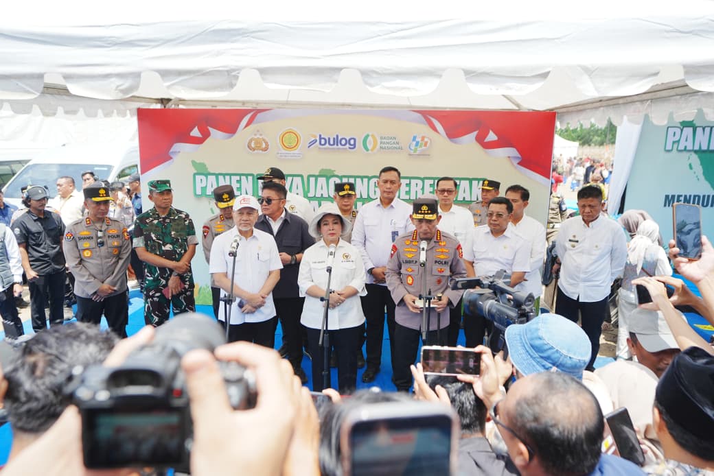 Kapolri Tegaskan Komitmen Polri Kawal Program Swasembada Pangan Presiden Prabowo. (Foto/Humas Polri)