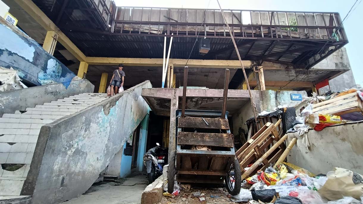 Suasana di Pasar Gardu Asem, Jakarta, Selasa (9/9/2025).  (Beritanasional.com/Oke Atmaja)