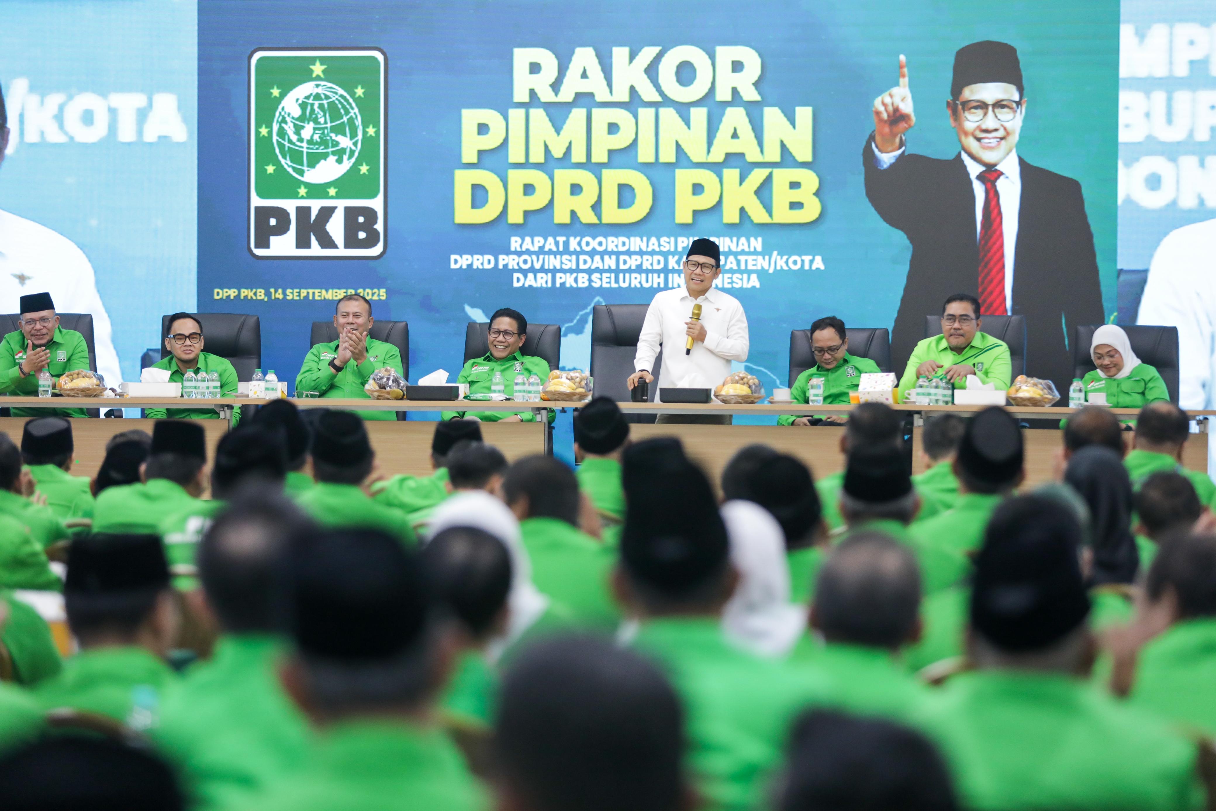 Ketum PKB Cak Imin dalam Rapat Koordinasi (Rakor) pimpinan DPRD Fraksi PKB se-Indonesia. (Foto/PKB)