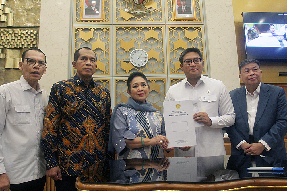 Rapat Kerja Komisi IV dengan Kementerian Pertanian. (BeritaNasional/Elvis Sendouw)