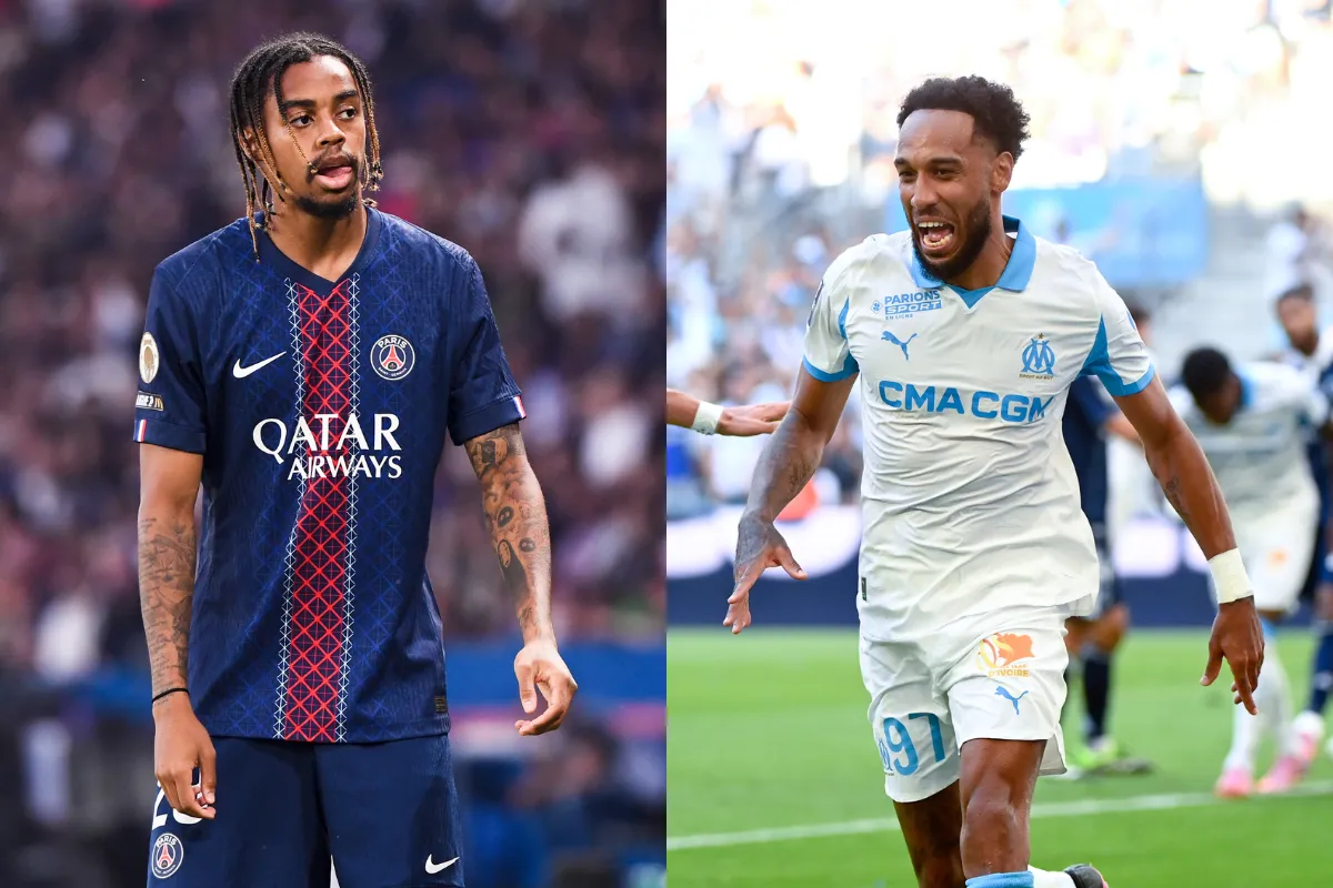 Pemain Marseille dan PSG. (Foto/Ligue 1)