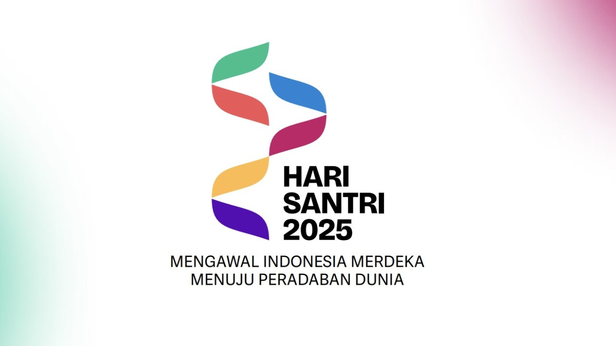 Makna Warna dan Simbol dalam Logo Hari Santri 2025. (Foto/Kemenag RI)