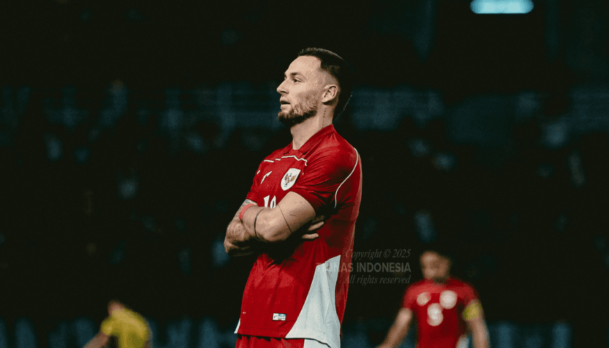Mark Klok Rayakan Comeback di Timnas. (Foto/Timnas Indonesia)