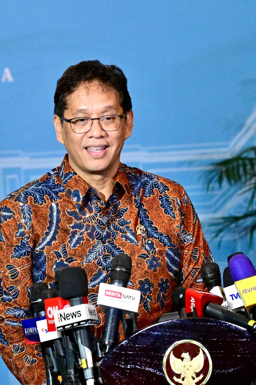 Menkeu Purbaya Yudhi Sadewa memberikan keterangan. (BeritaNasional/biro pers istana)