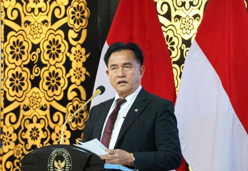 Menko Kumham Imipas Yusril Ihza Mahendra (Beritanasional/Bachtiar)