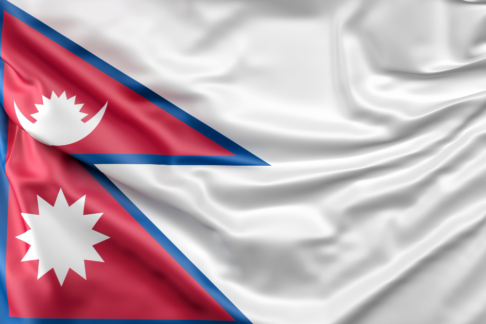 Ilustrasi bendera Nepal. (Foto/doc. Freepik)