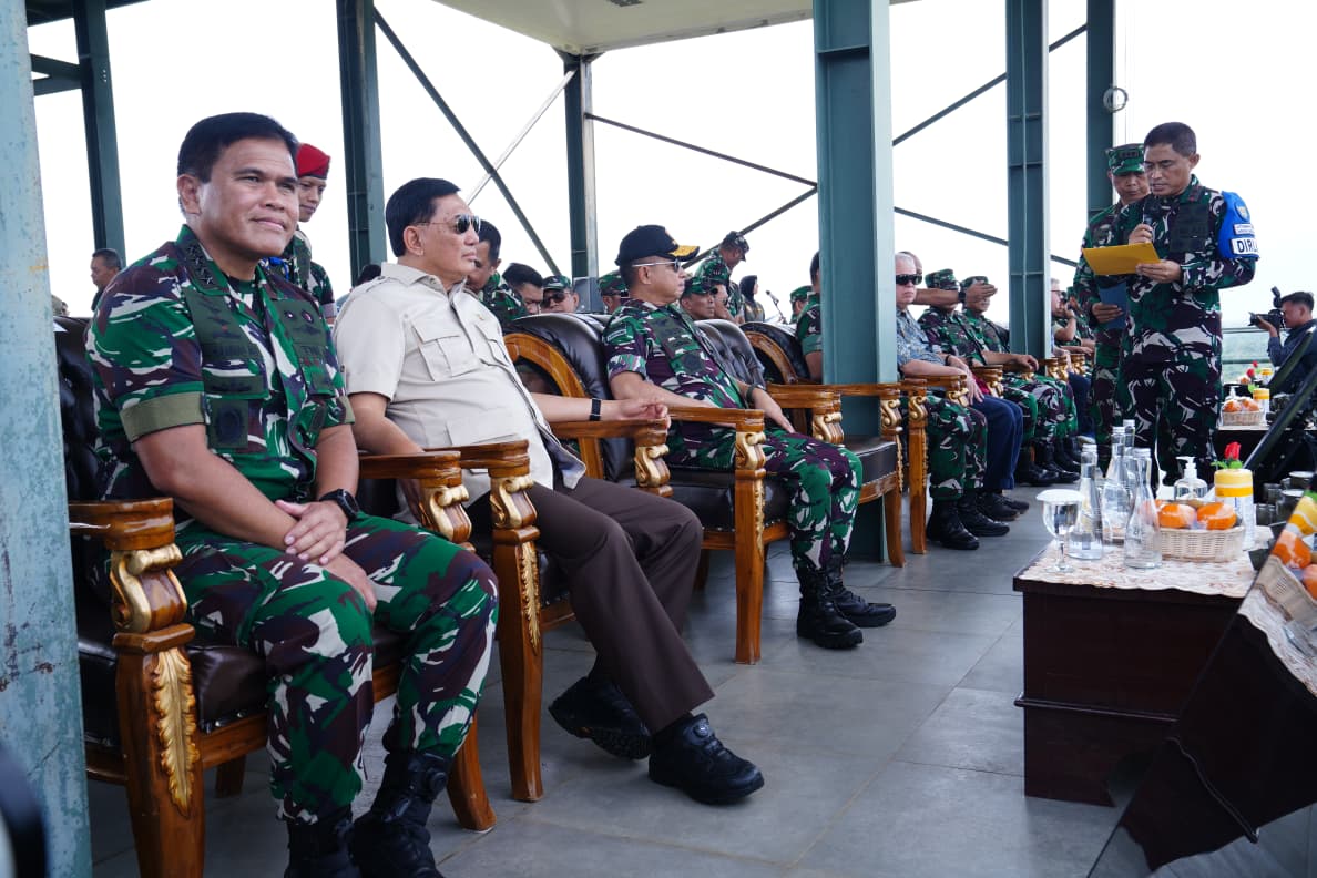 Menteri Pertahanan (Menhan) Sjafrie Sjamsoeddin kunjungi lokasi SGS di Sumsel(Beritanasional/Bachtiarudin)