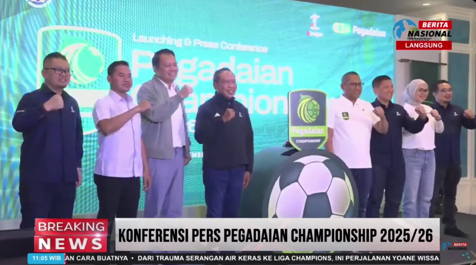 Pegadaian Championship 202526 resmi digulirkan mulai Jumat 12 September 2025. (Foto/Tangkapan Layar)