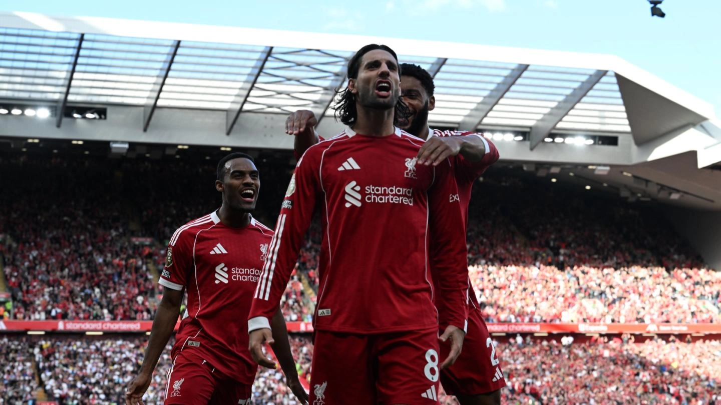 Pemain Liverpool berselebrasi. (Foto/loverpoolfc.com)