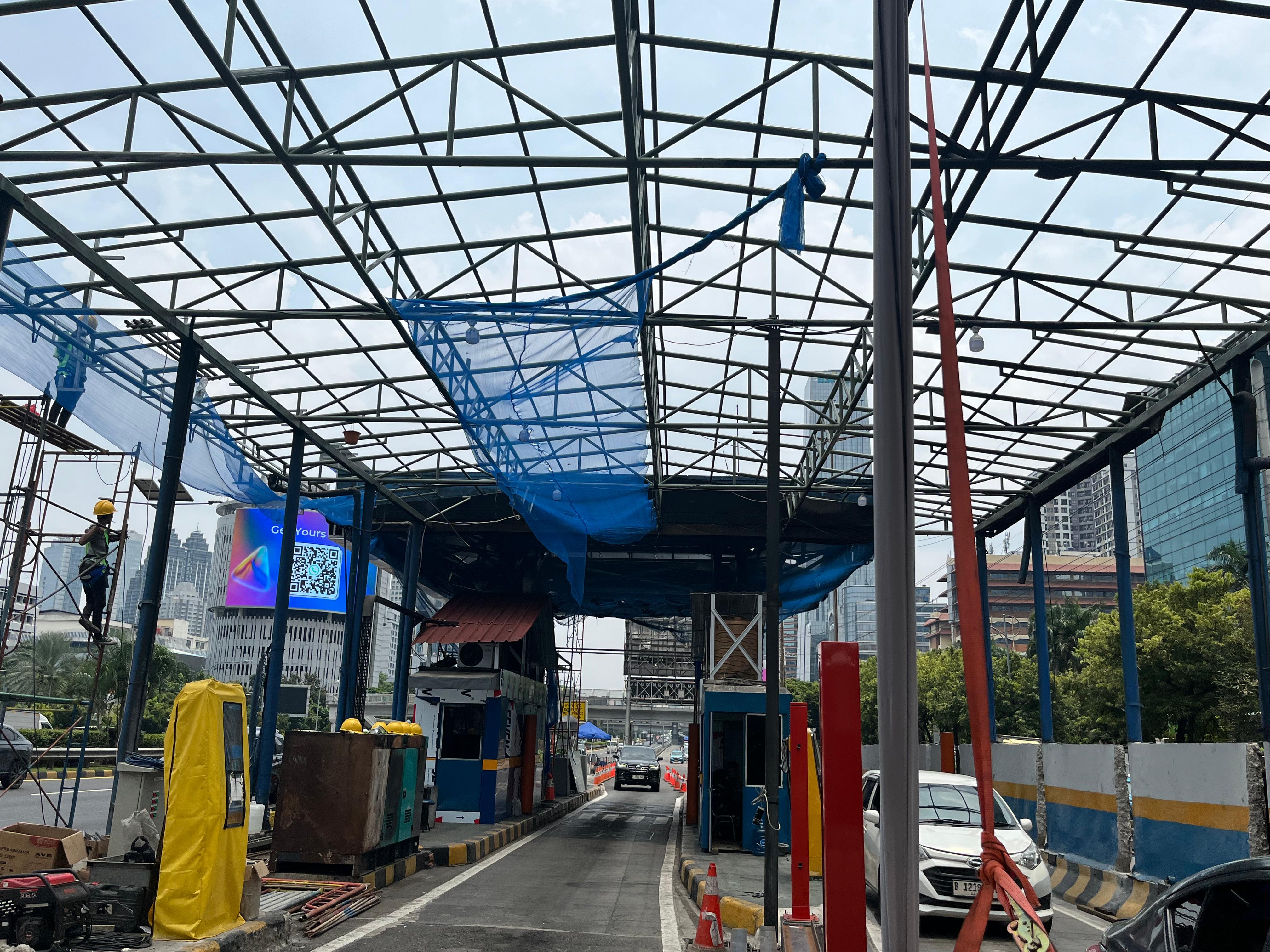 Perbaikan GT Dalam Kota Cawang–Tomang–Pluit Masih Berjalan. (Foto/istimewa)