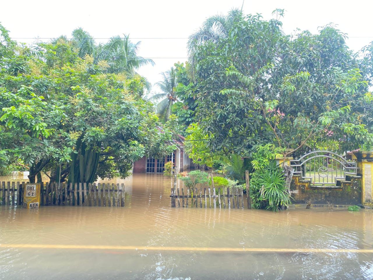 Banjir di Kabupaten Bengkulu Utara. (BeritaNasional/BNPB)