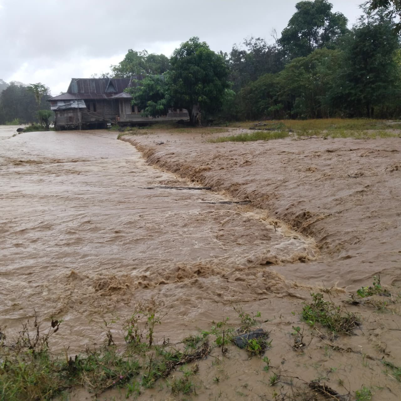 Banjir di Kabupaten Negekeo NTT. (BeritaNasional/BNPB)