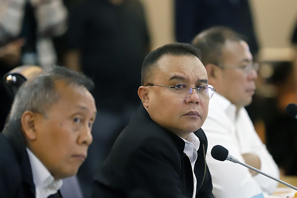 Wakil Ketua DPR Sufmi Dasco Ahmad saat audiensi dengan petani di Gedung Parlemen. (BeritaNasional/Elvis Sendouw)
