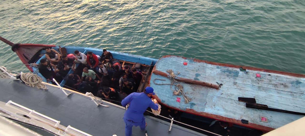 Polairud Gagalkan Penyelundupan 29 PMI Ilegal ke Malaysia di Perairan Tanjung Balai. (Foto/Istimewa)