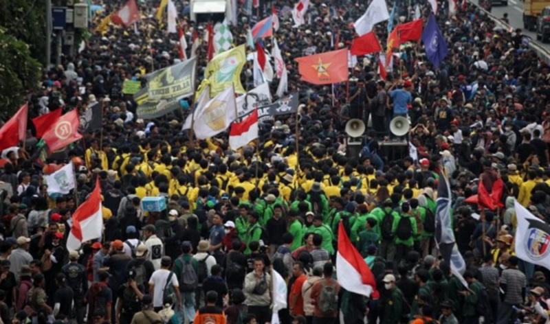 Polri Amankan 3.195 Orang terkait Aksi Demo Aksi demonstrasi (Foto/Instagram)
