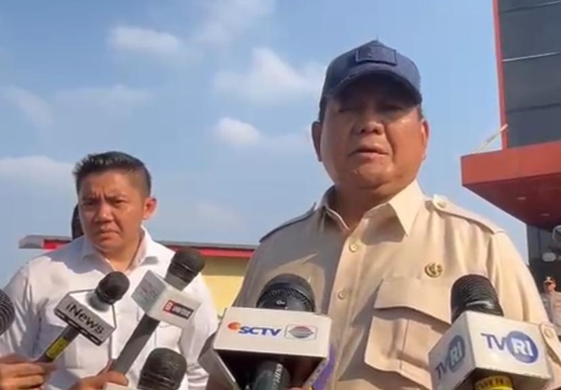 Presiden Prabowo Subianto jenguk korban (Foto/Istimewa)