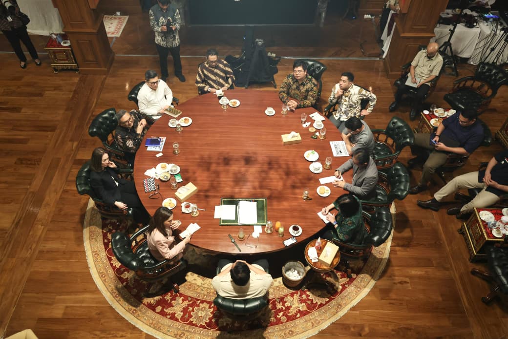Presiden Prabowo Subianto bertemu dengan sejumlah perwakilan media. (Foto/Tim Media Prabowo)