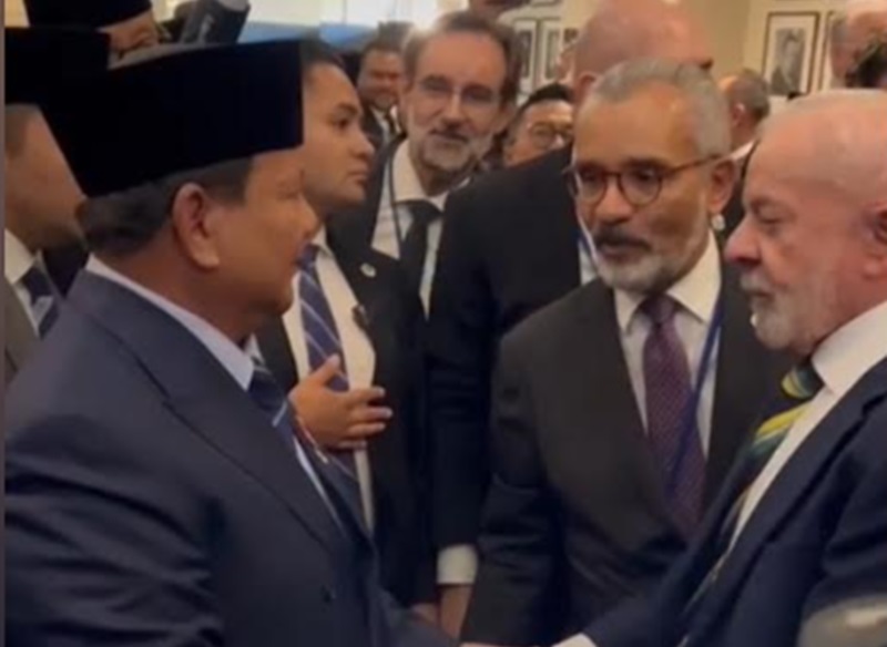 Presiden Prabowo dan pemimpin dunia (Beritanasional/Lydia)