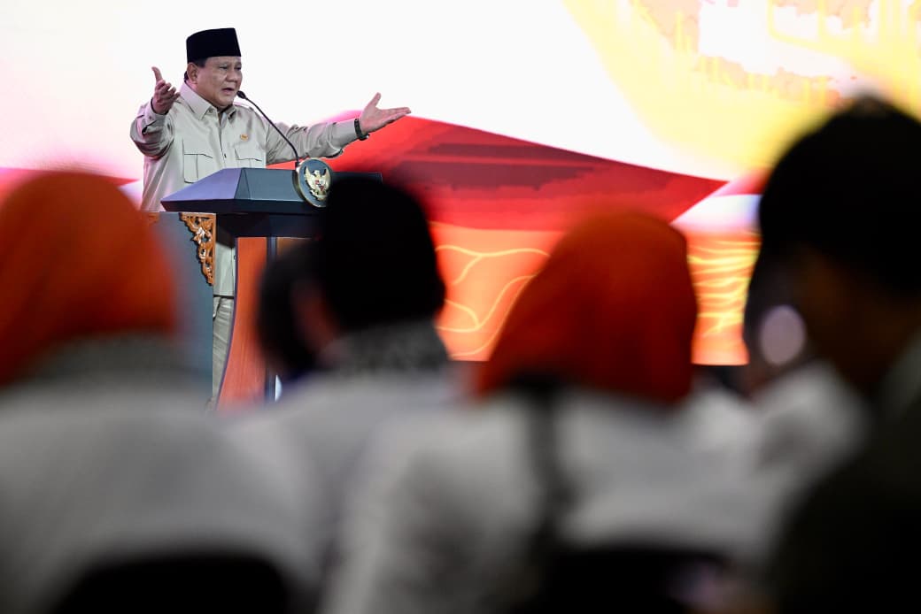 Presiden Prabowo di Munas PKS. (Foto/BPMI)